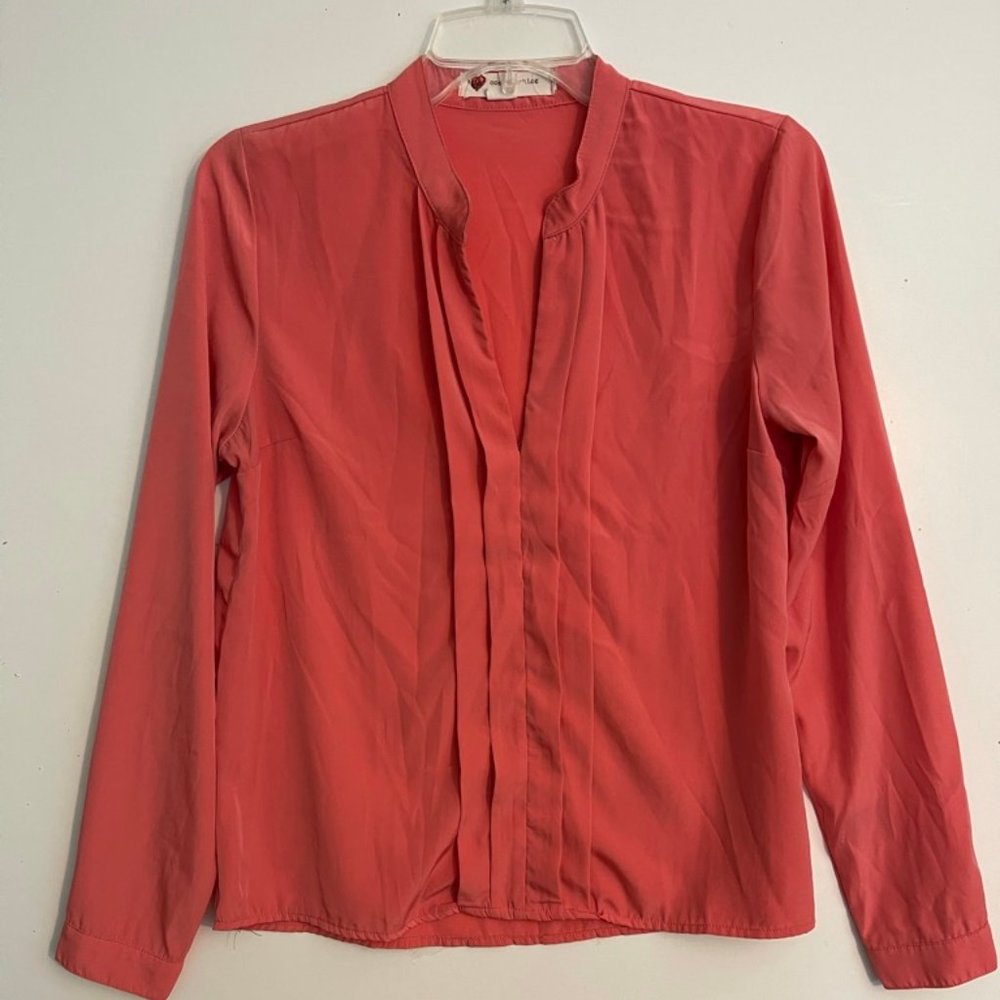 One Clothing Long Sleeved V Neck Blouse Size S